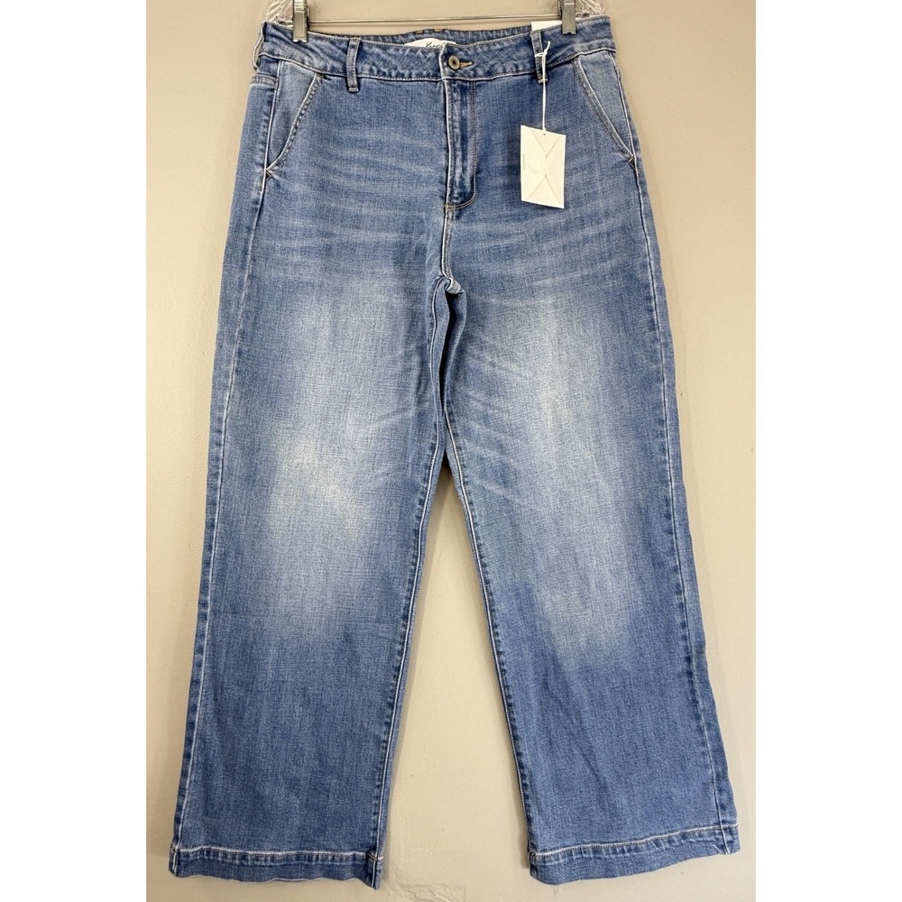 KanCan High Rise Wide Leg‎ Jeans Women's 15/31 Blue Denim NWT